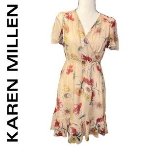 Karen Millen Floral Ruffle Dress